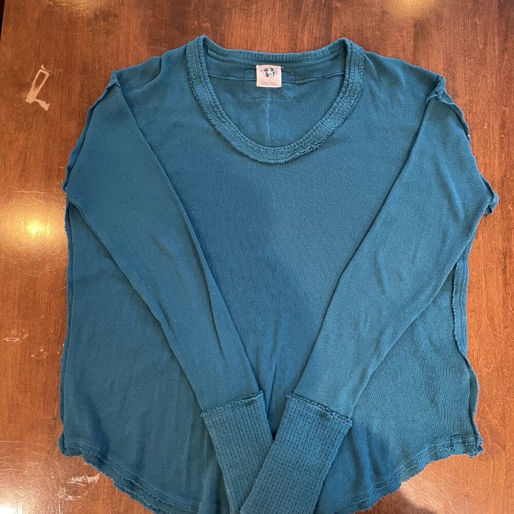 We The People x Free People Blue Long Sleeve